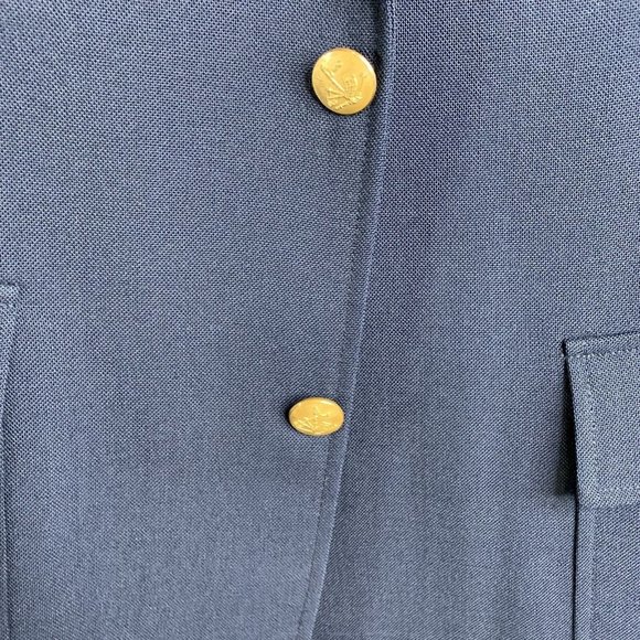 Linett Ltd. Cullwell & Son, Mens 2 Button Blazer Pockets Navy Size M - Picture 6 of 10